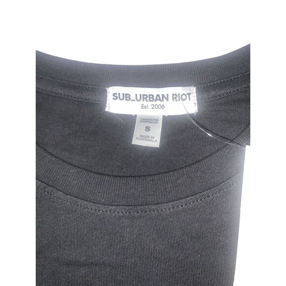 Sub_Urban Riot Women's "As If" Graphic T-Shirt‎ - Size S Black - Picture 6 of 10